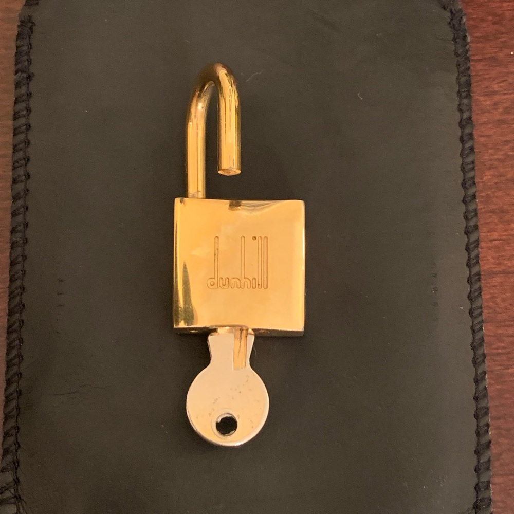 Gorgeous Authentic Dunhill Padlock And Key With C… - image 5